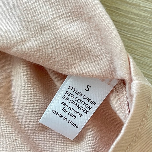 Active Basic Peach Pink Bodycon Mini Dress - Picture 5 of 5